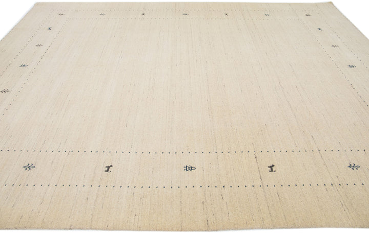 Modern Gabbeh Wool Rug 9 X 12