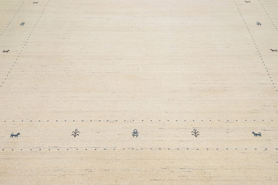 Modern Gabbeh Wool Rug 9 X 12