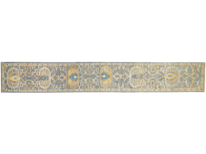 Modern Sultanabad Long Wool Runner 4 X 26