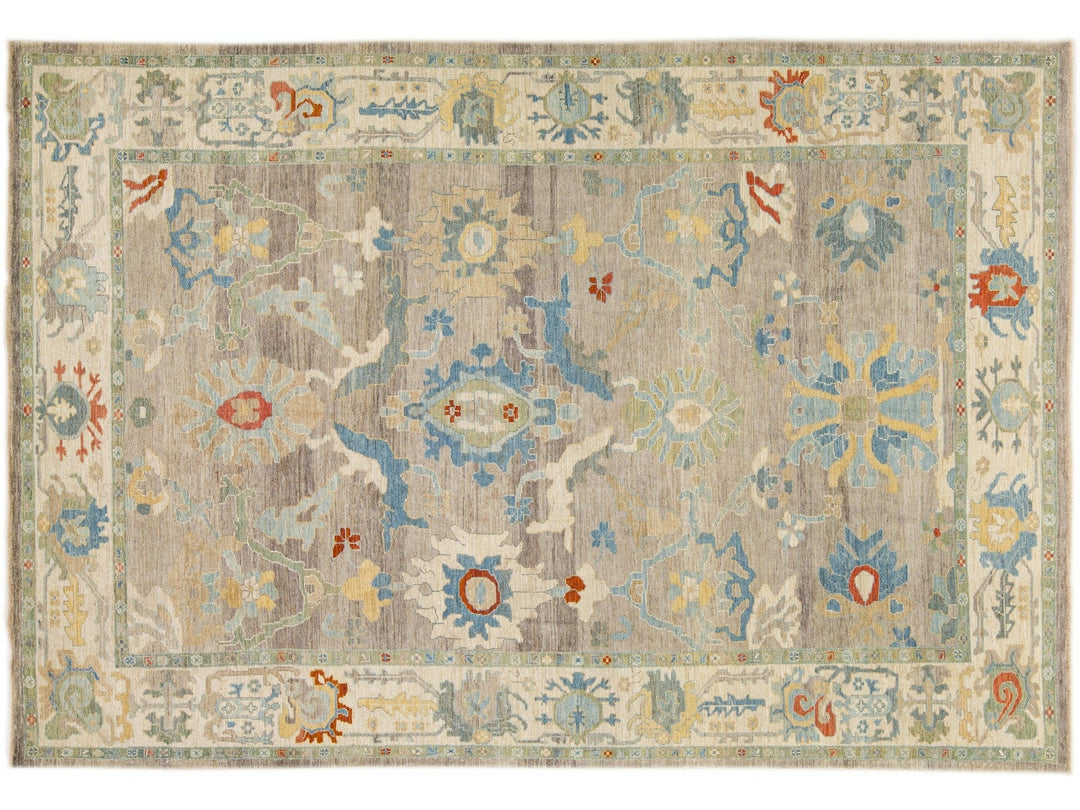 Modern Sultanabad Wool Rug 10 X 15