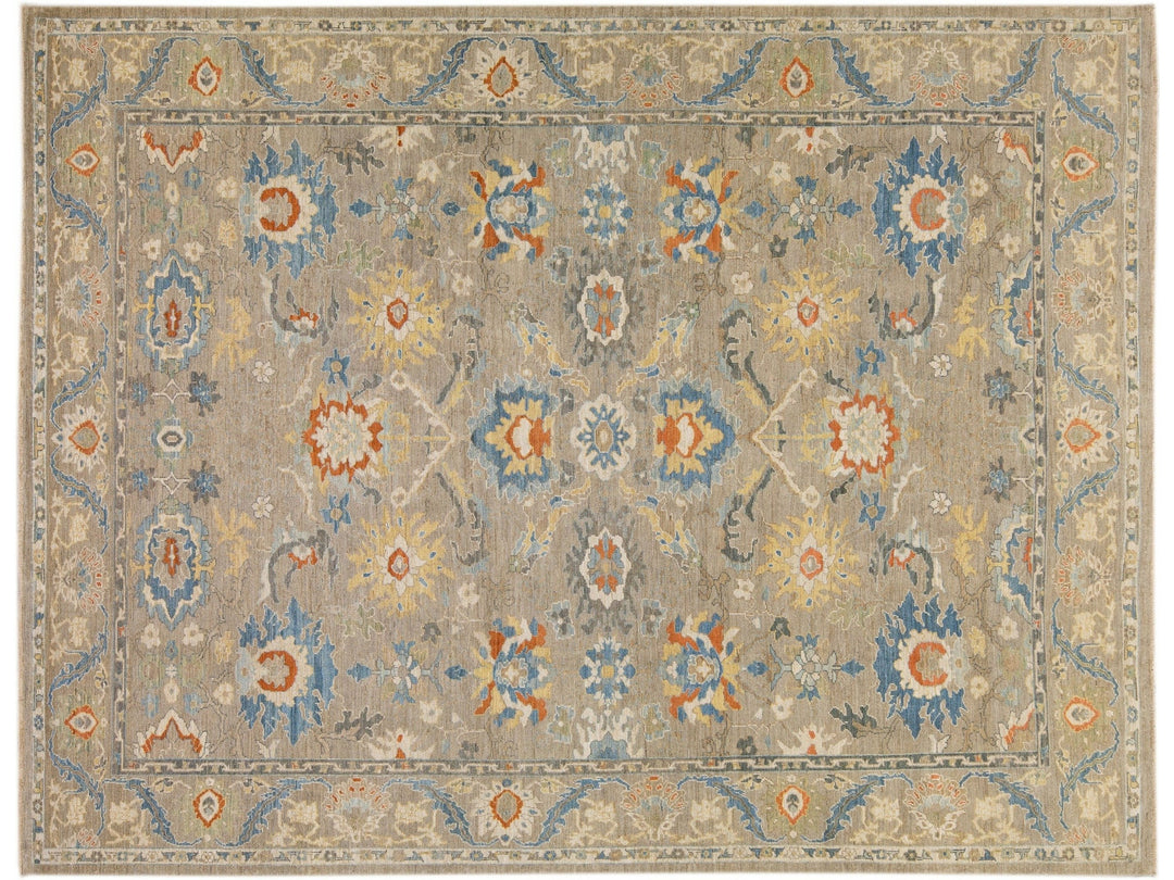 Modern Sultanabad Wool Rug 11 X 16