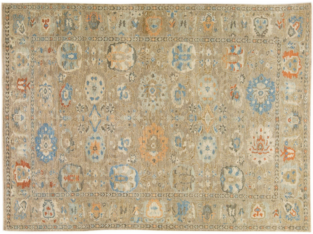 Modern Sultanabad Wool Rug 11 X 14