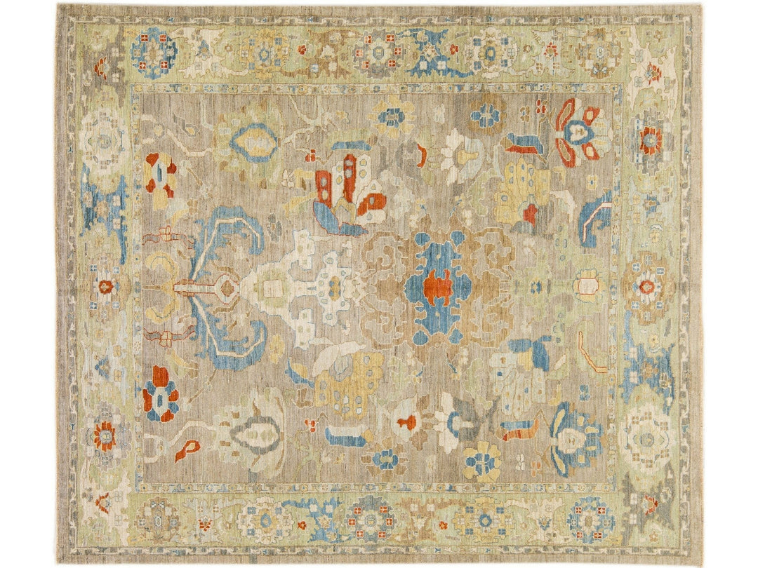 Modern Sultanabad Wool Rug 10 X 12