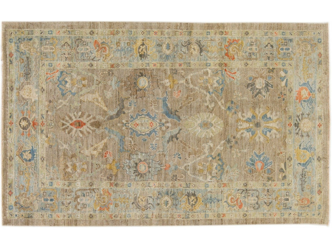 Modern Sultanabad Wool Rug 6 X 10