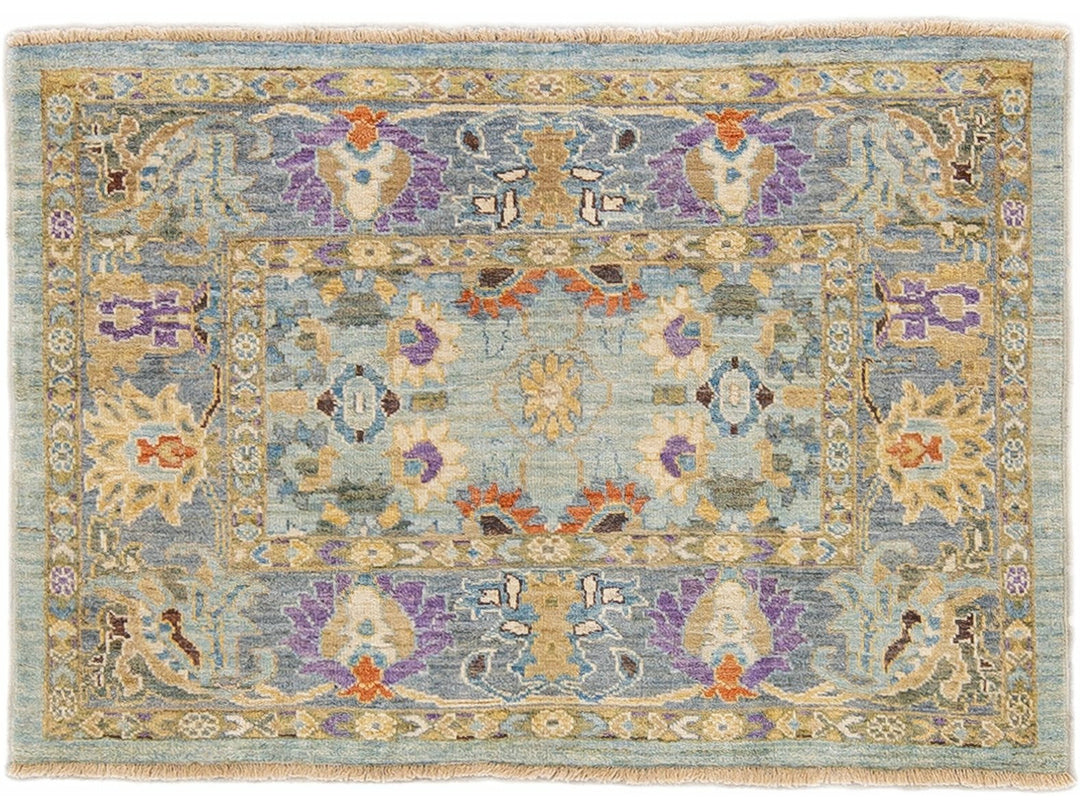 Modern Sultanabad Wool Rug 4 X 6