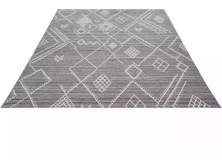 Modern Flaweave Wool Rug 10 X 14