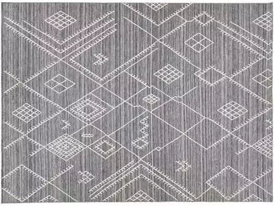 Modern Flaweave Wool Rug 10 X 14