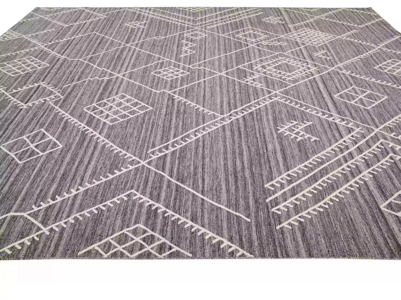 Modern Flaweave Wool Rug 10 X 14