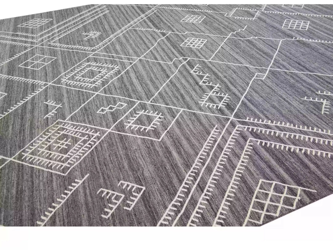 Modern Flaweave Wool Rug 13 X 15