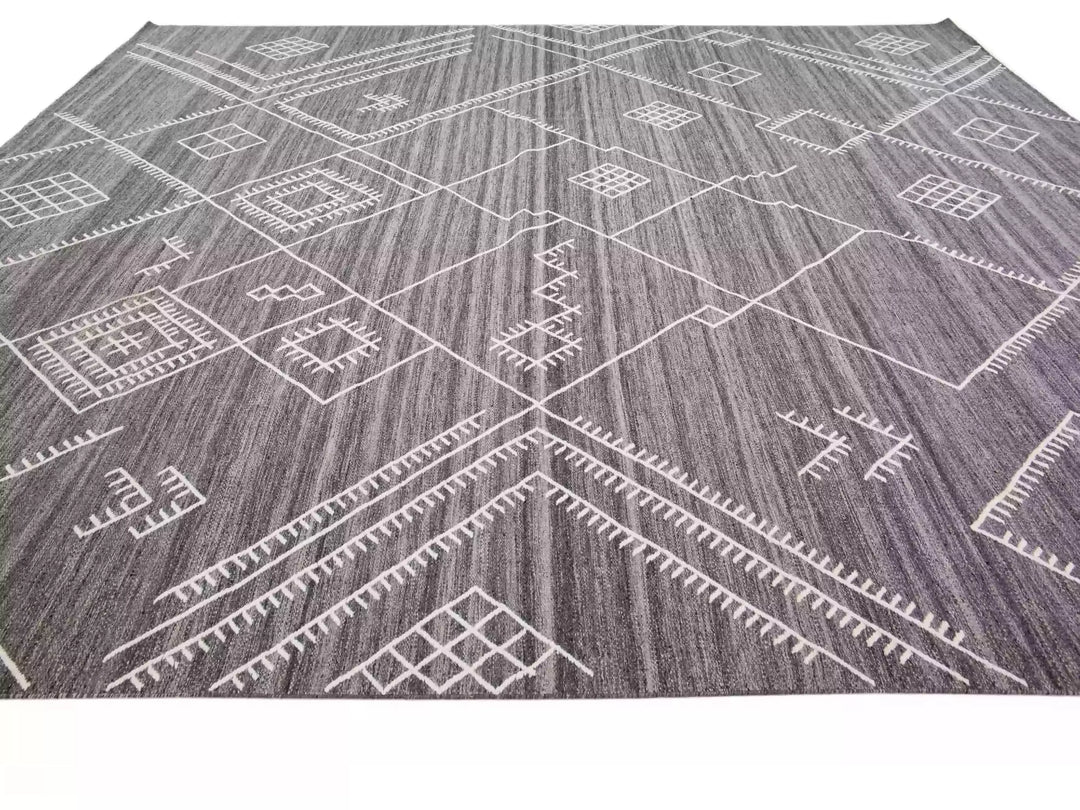 Modern Flaweave Wool Rug 13 X 15