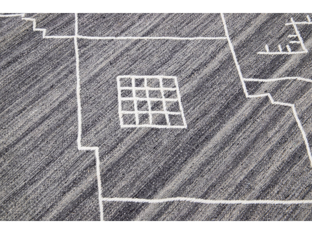 Modern Flaweave Wool Rug 13 X 15