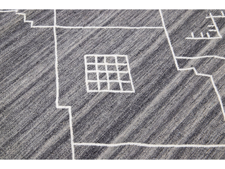 Modern Flaweave Wool Rug 13 X 15