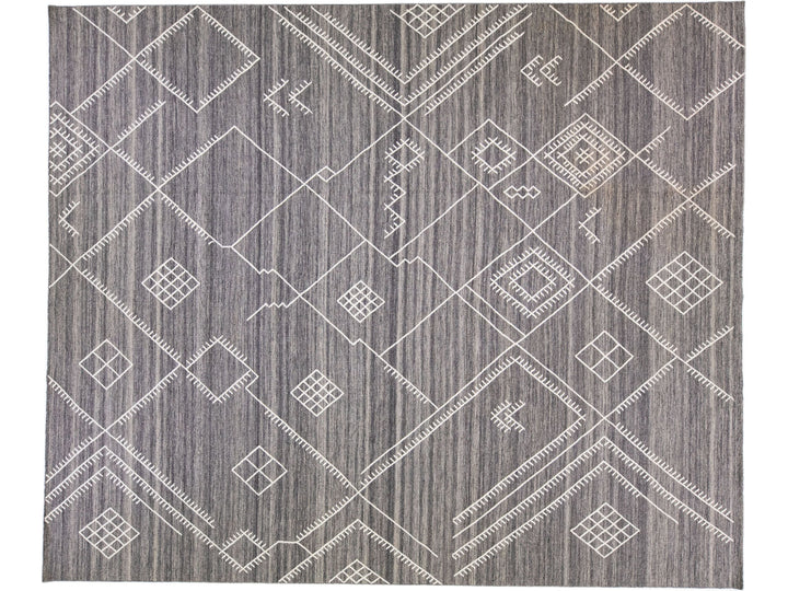 Modern Flaweave Wool Rug 13 X 15
