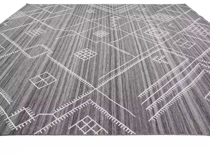 Modern Flaweave Wool Rug 13 X 15