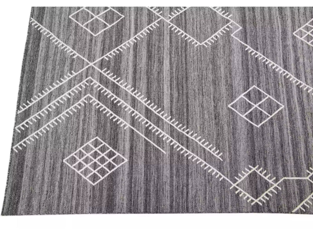 Modern Flaweave Wool Rug 13 X 15