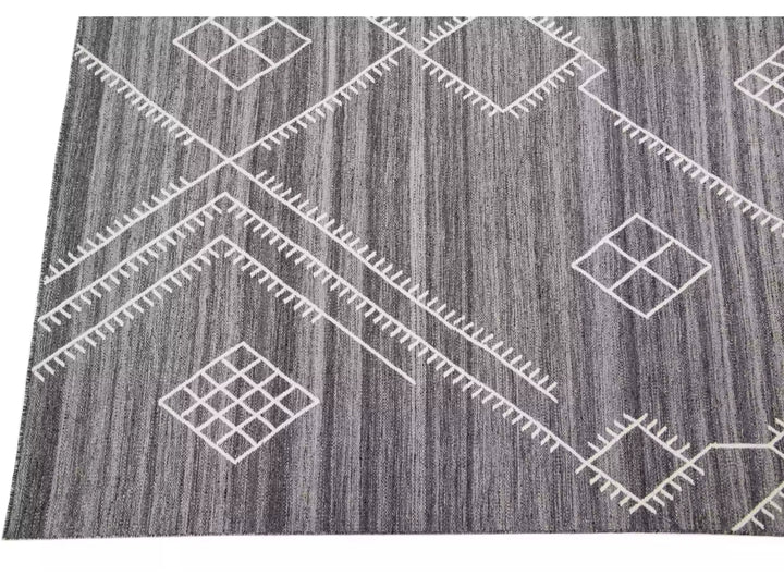 Modern Flaweave Wool Rug 13 X 15