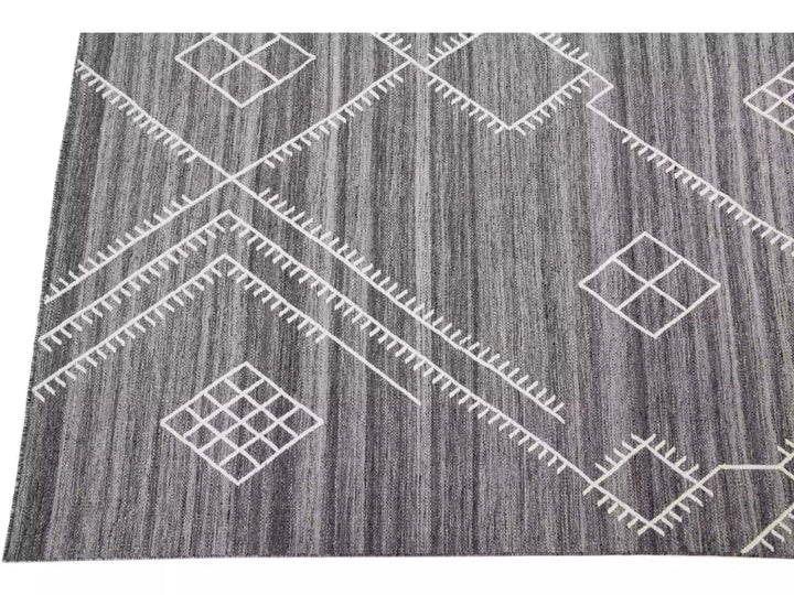 Modern Flaweave Wool Rug 13 X 15