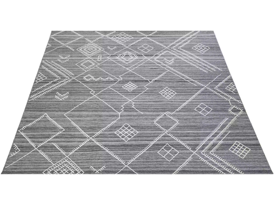Modern Flaweave Wool Rug 13 X 15