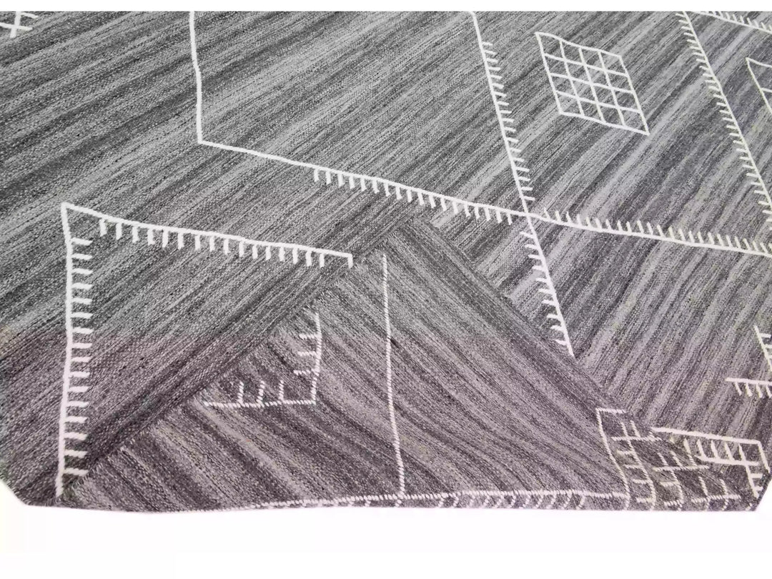 Modern Flaweave Wool Rug 13 X 15