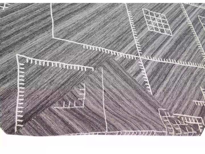 Modern Flaweave Wool Rug 13 X 15