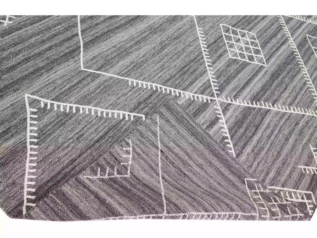 Modern Flaweave Wool Rug 13 X 15
