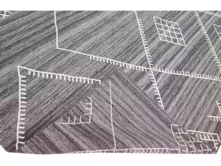 Modern Flaweave Wool Rug 13 X 15