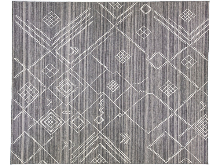Modern Flaweave Wool Rug 13 X 15
