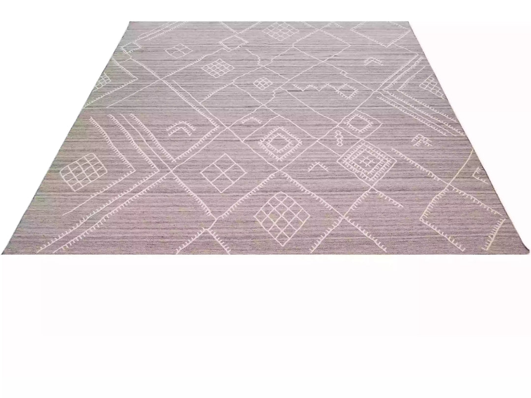 Modern Flaweave Wool Rug 10 X 13