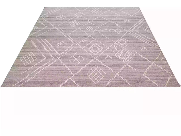 Modern Flaweave Wool Rug 10 X 13