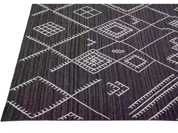 Modern Flaweave Wool Rug 10 X 14