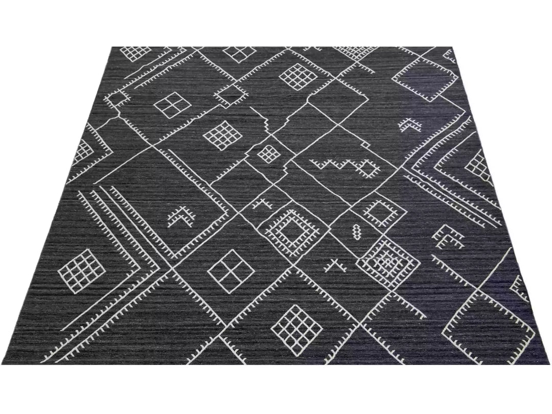 Modern Flaweave Wool Rug 10 X 14