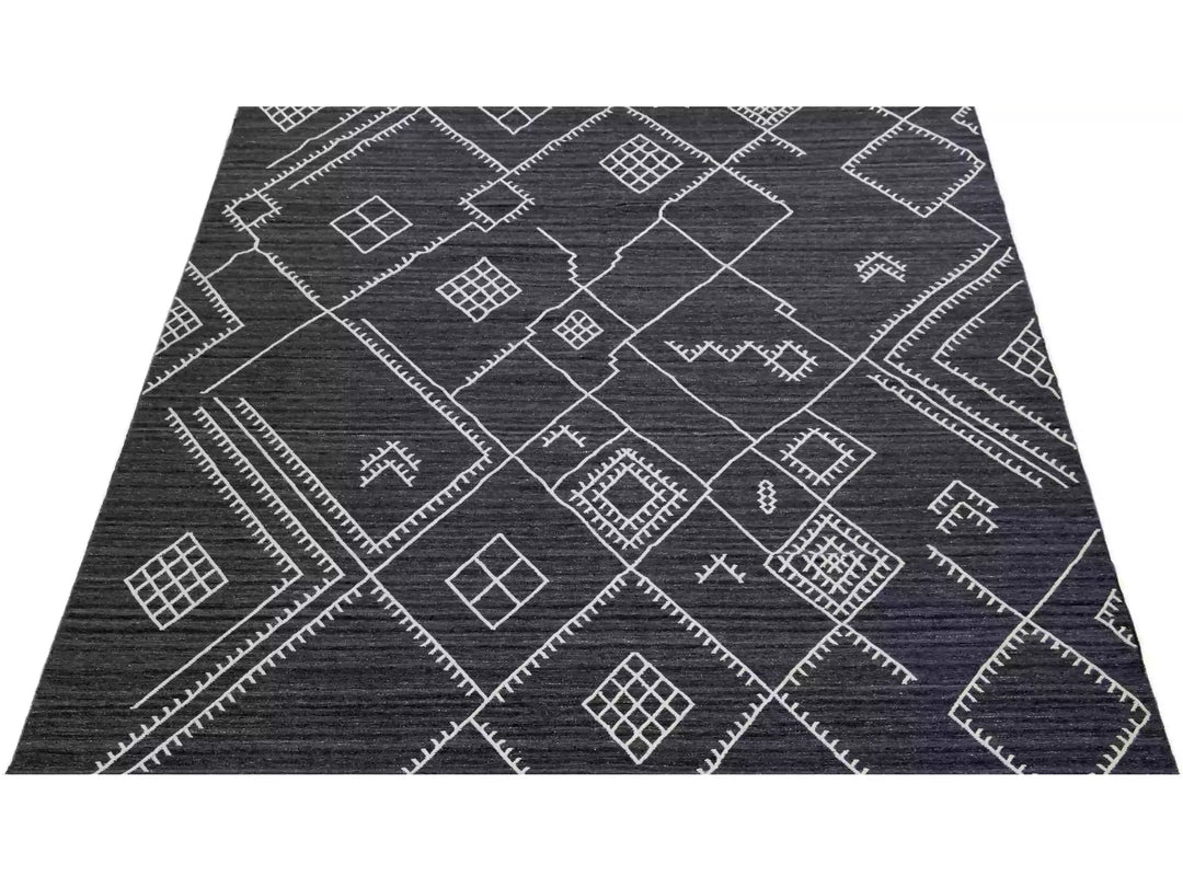 Modern Flaweave Wool Rug 10 X 14