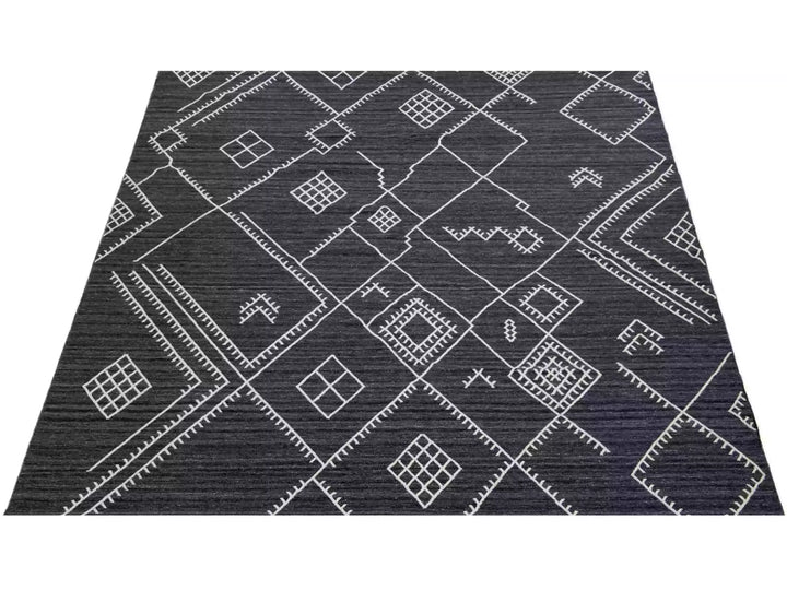 Modern Flaweave Wool Rug 10 X 14