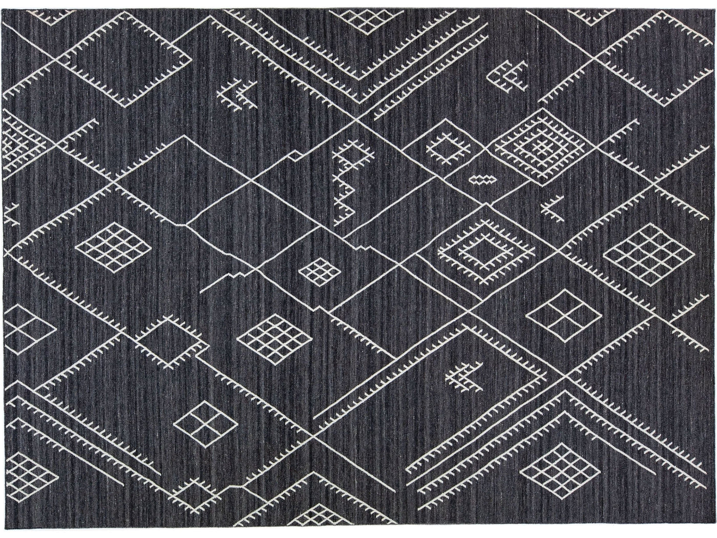 Modern Flaweave Wool Rug 10 X 14