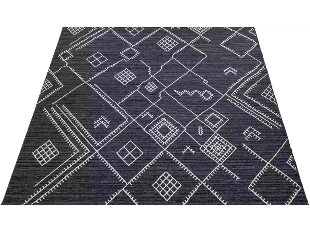 Modern Flaweave Wool Rug 10 X 14