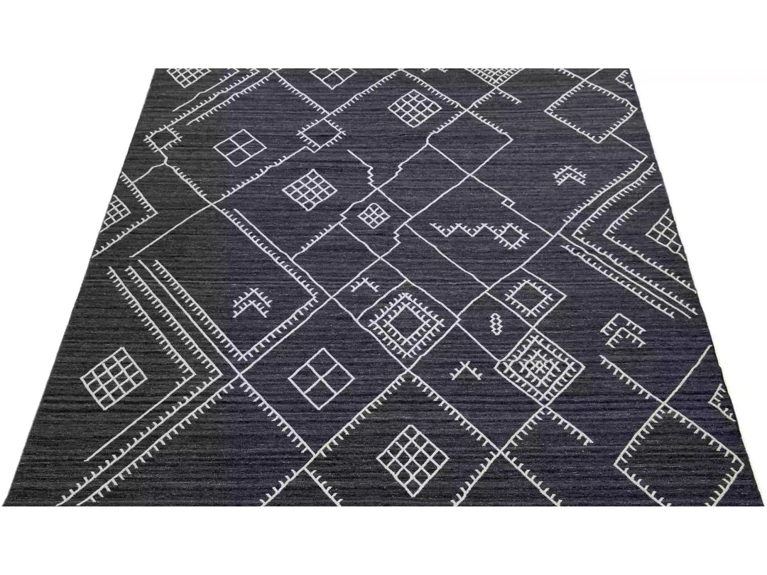 Modern Flaweave Wool Rug 10 X 14