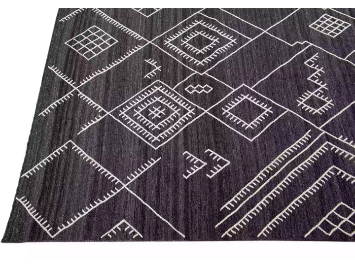 Modern Flaweave Wool Rug 12 X 15