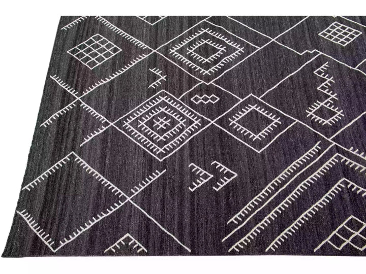 Modern Flaweave Wool Rug 12 X 15