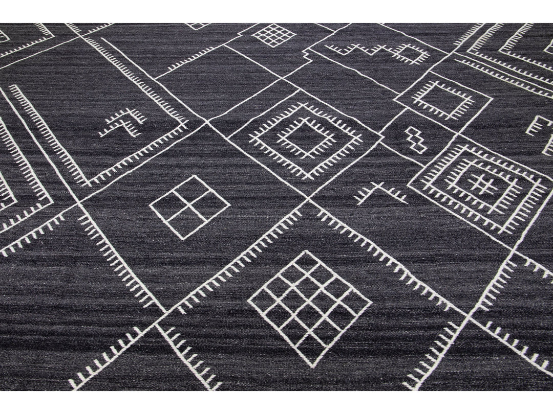 Modern Flaweave Wool Rug 12 X 15