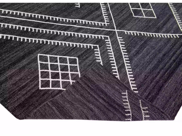 Modern Flaweave Wool Rug 12 X 15