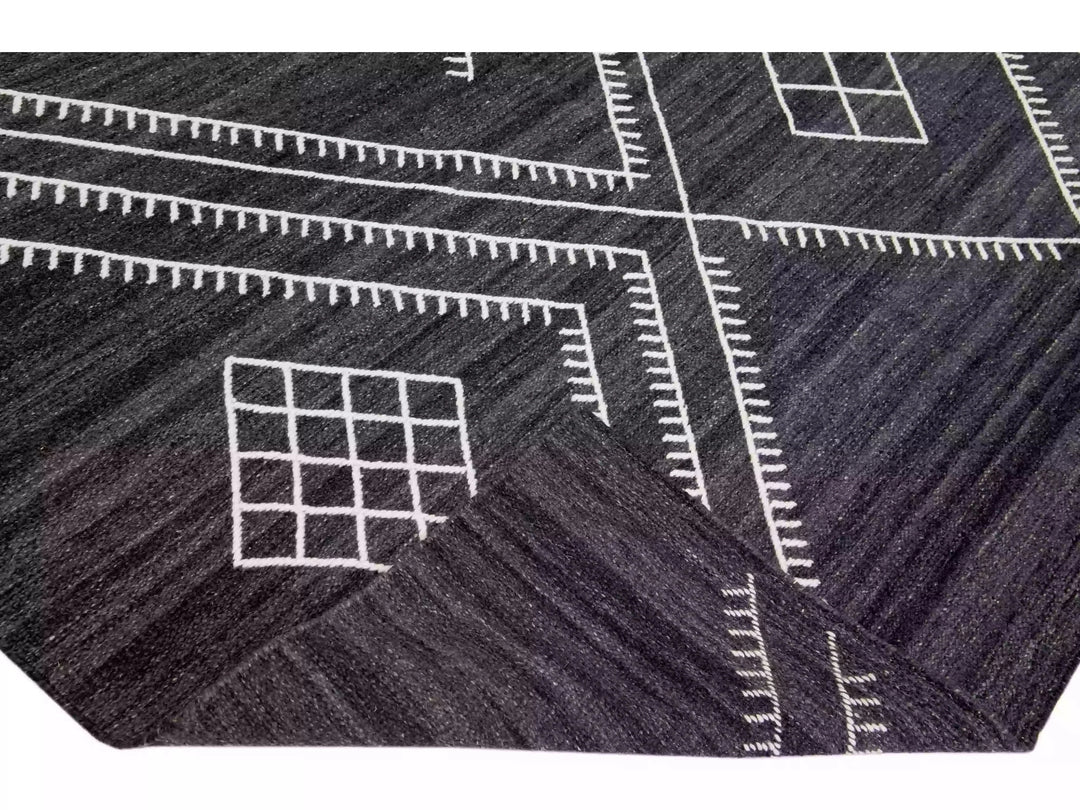 Modern Flaweave Wool Rug 12 X 15
