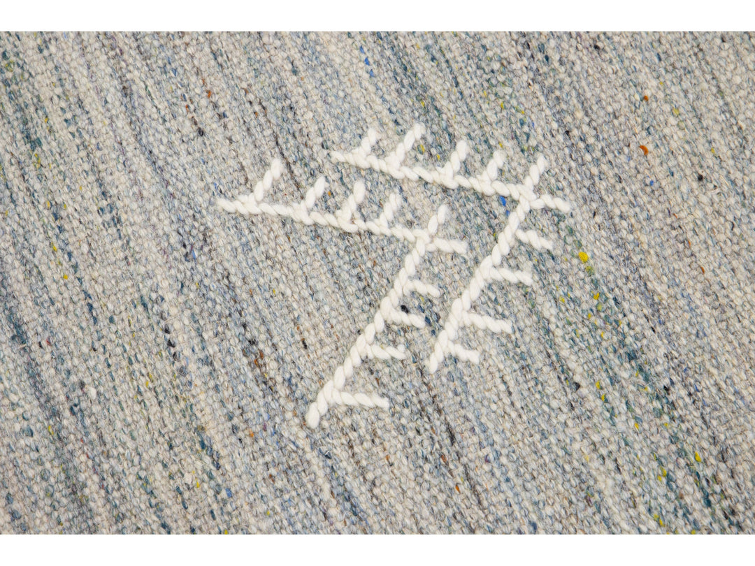 Modern Flaweave Wool Rug 10 X 13