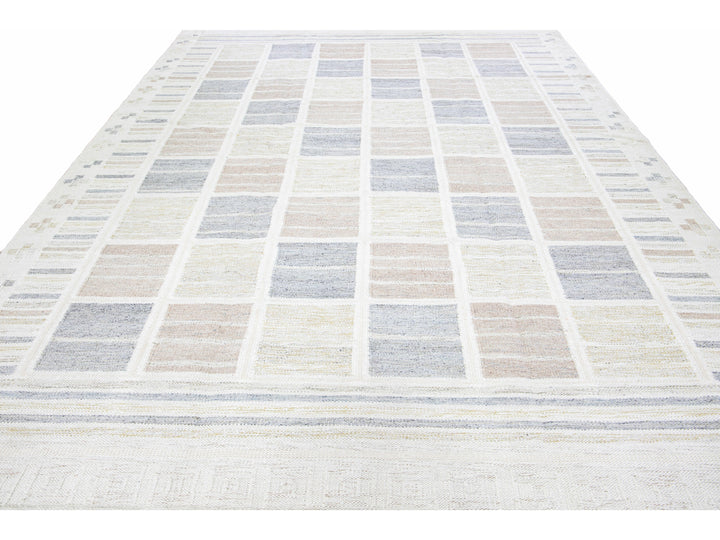 Modern Scandinavian Wool Rug 10 X 14