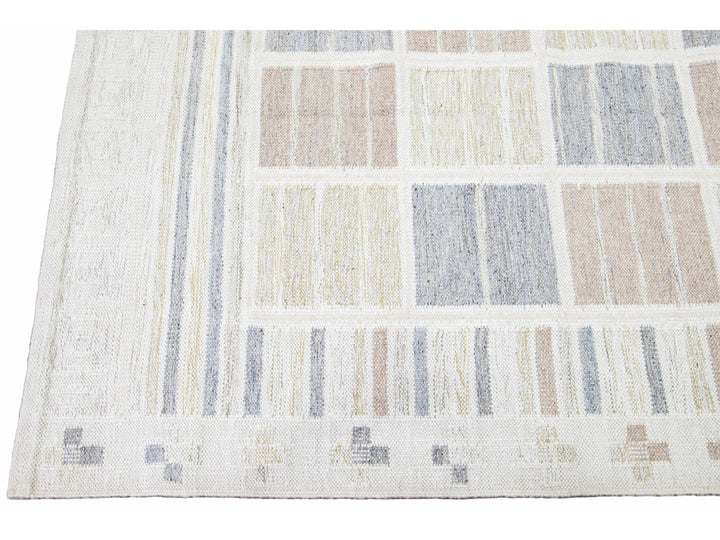 Modern Scandinavian Wool Rug 10 X 14
