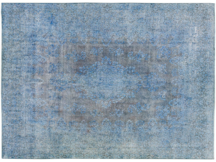 Vintage Overdyed Wool Rug 10 X 13