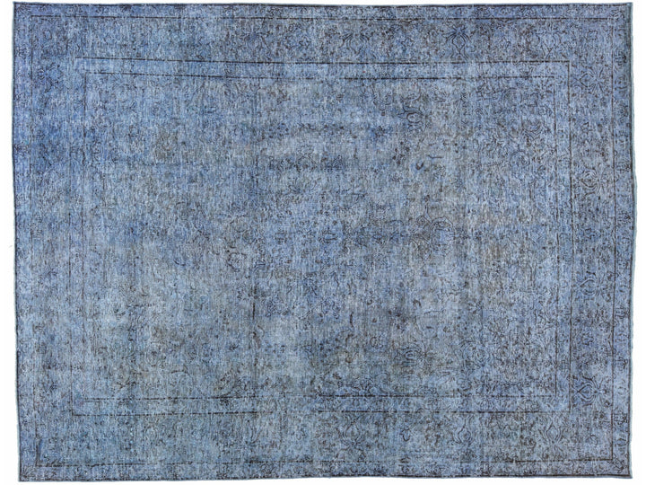 Vintage Overdyed Wool Rug 7 X 9