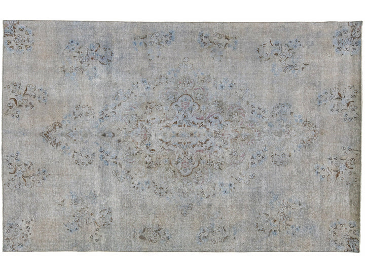 Vintage Overdyed Wool Rug 5 X 8