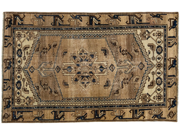 Vintage Distressed Wool Rug 4 X 7