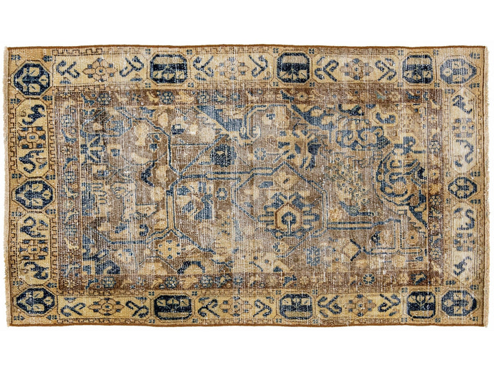 Vintage Distressed Wool Rug 3 X 5