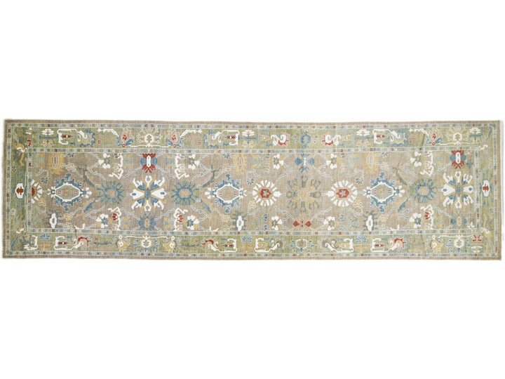 Modern Sultanabad Wool Runner 7 X 24